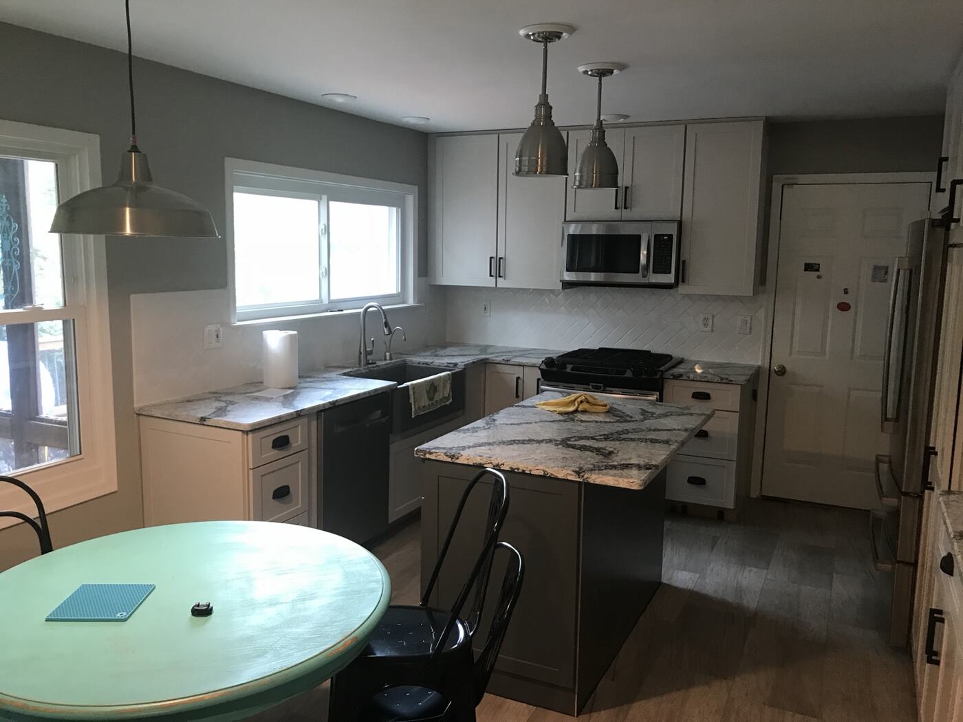 New kitchen with island